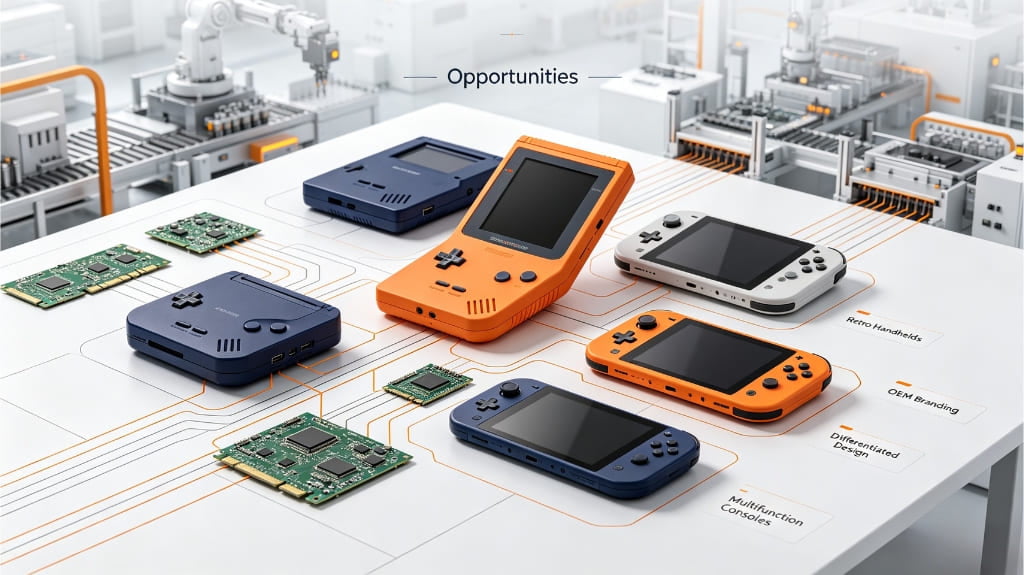 global game console industry competition manufacturing opportunities and supply chain challenges