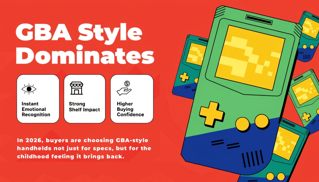GBA style handheld retro gaming console