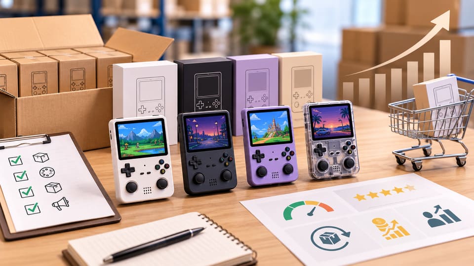 premium retro handheld market small batch testing for distributors