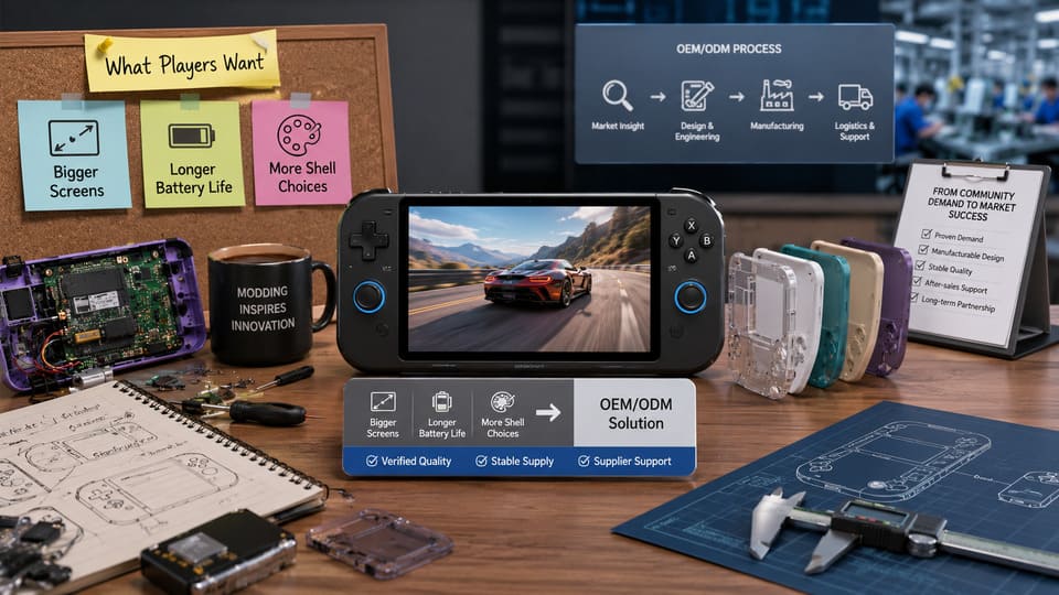 handheld modding ideas for OEM gaming console buyers