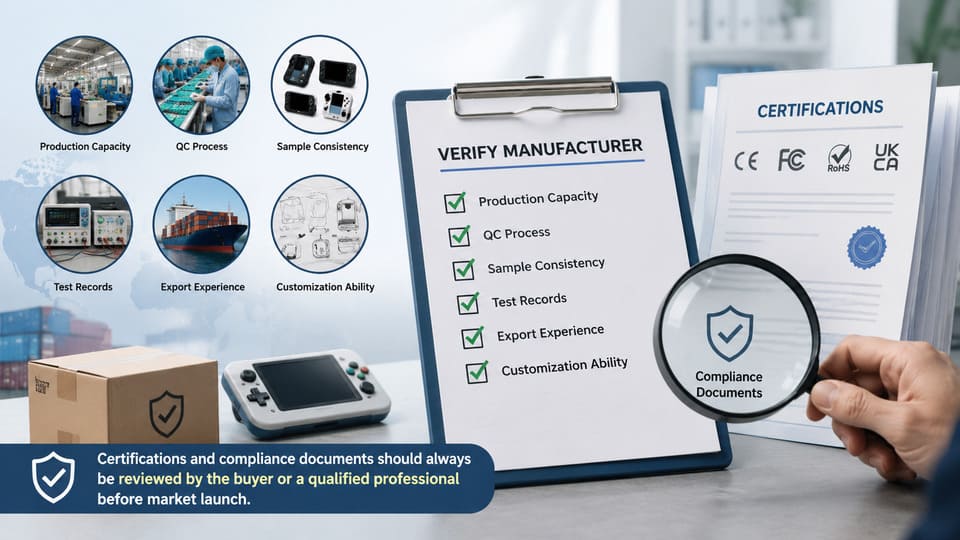 handheld modding quality control for OEM manufacturer