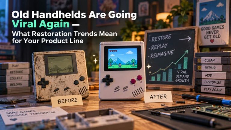 Old Handhelds Are Going Viral Again — What Restoration Trends Mean for Your Product Line