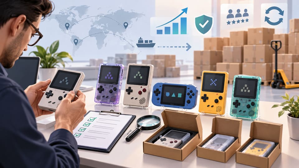 sourcing trending retro handhelds with lower risk