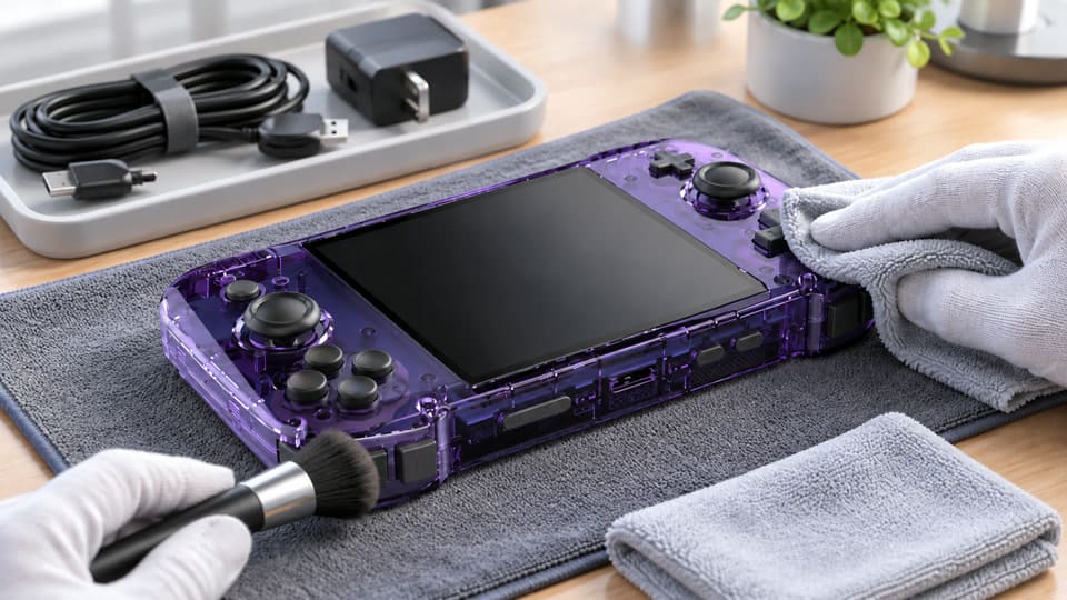deep clean a game console with safe external cleaning process