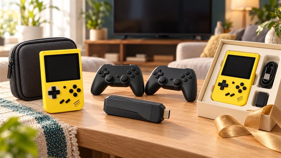 game console industry competition across handheld TV stick and plug and play devices